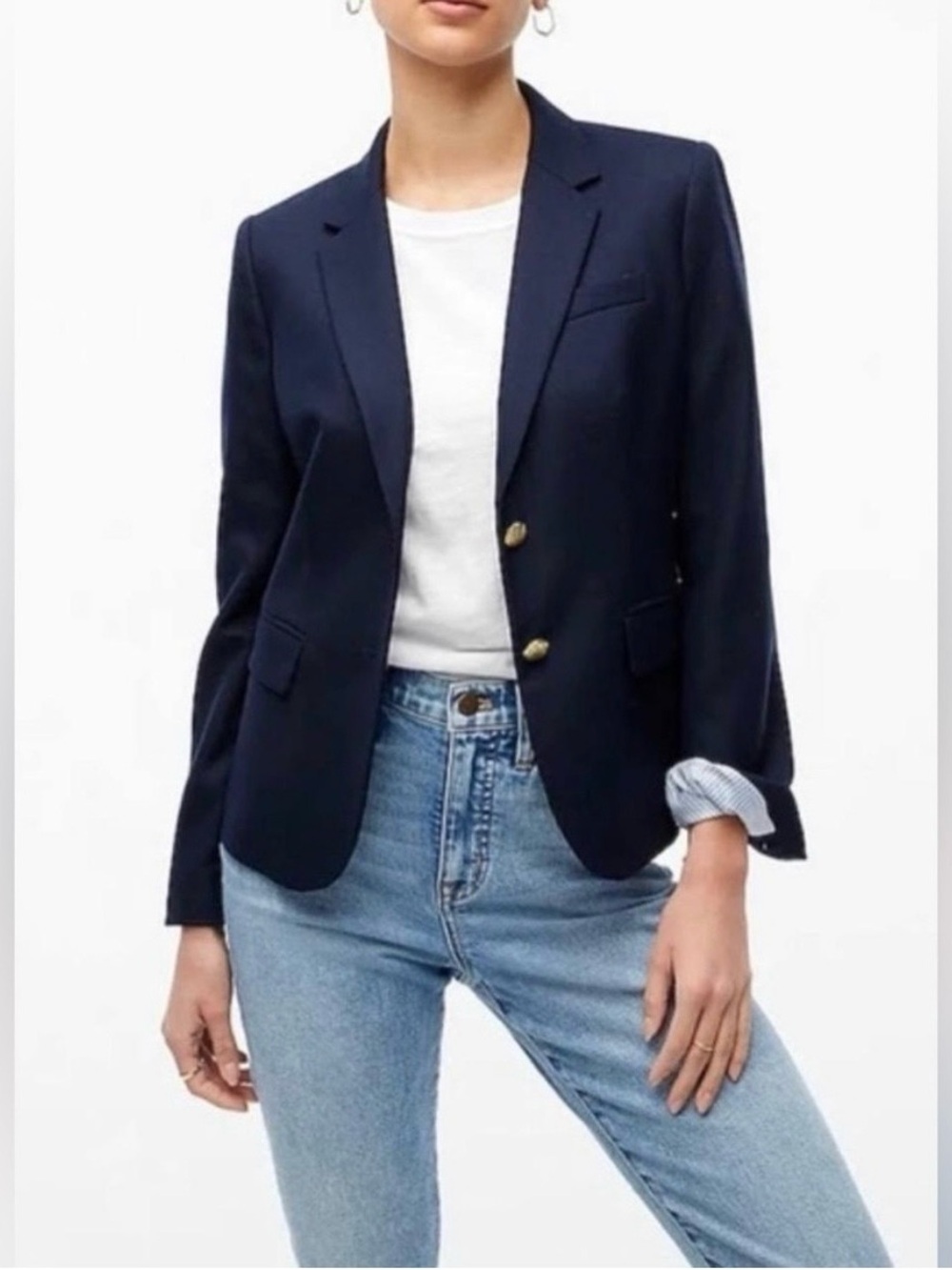 J. Crew Navy Wool Blazer